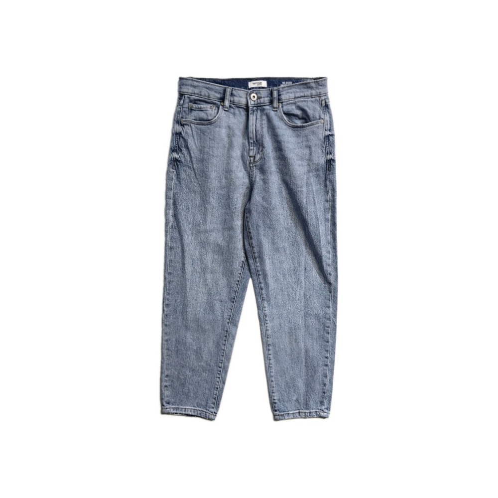 Kensie Jeans Women's Jessica Hirise Cropped  Barrel 6 Blue
